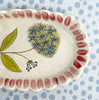 Scalloped Dish * Hydrangea