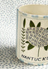 Nantucket * 12 oz Mug * Hydrangea With Blue Stripes