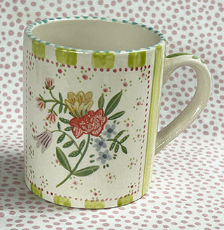 Pottery * 12 oz Mug * Rose Bunch