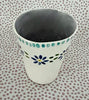 Pottery * Medium Vase * Blue Daisy