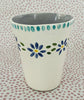 Pottery * Medium Vase * Blue Daisy