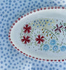 Dishes * 4 Inch Oval * Meadow Flowers