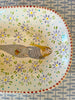 One Of A Kind * Squarish Platter * Sweet Striped Mermaid