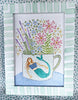 SALE! * Original Artwork * 4 x 6 * Mermaid Cup Flowers
