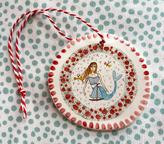 Nantucket * Ornaments * Rosy Mermaid