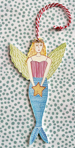 Nantucket * Ornament * Christmas Mermaid