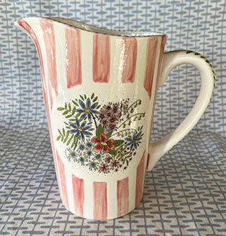 Pitchers * Pink Stripes