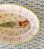 One Of A Kind * 4 Inch Oval Dish * Pinky