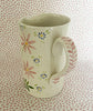 Pottery * Italian Pitcher * Pink Daisies