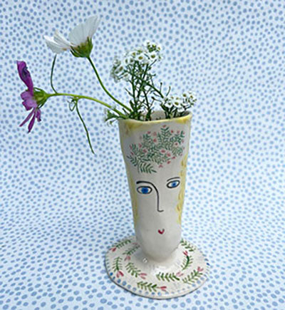 Friendship Vase * Handmade * Poppy