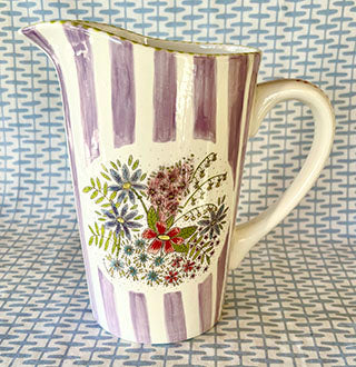 Pitchers * Lavender Stripes