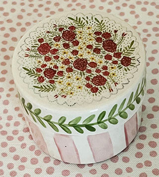 Boxes * Round Ceramic * Rosy Rose