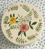 Pottery * Small Round Box * Rose Bunch
