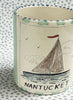 Nantucket * 12 oz Mug * Sailboat With Turquoise Stripes