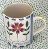 Pottery * Mugs * Wildflowers Of Nantucket * Salt Spray Rose * 12 oz