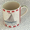 Nantucket * 12 oz Mug * Sailing With Red Stripes