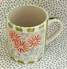 Nantucket * 12 oz Mug * Shasta Daisies With Green Stripes