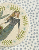 Pottery * Small Round Box * Striped Mermaid