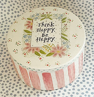 Boxes * 4 Inch Round * Think Happy