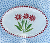 Dishes * 4 Inch Oval * Triple Flowers