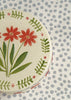 Pottery * Small Round Box * Triple Flowers