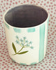 Pottery * Little Cup * Turquoise Sprig