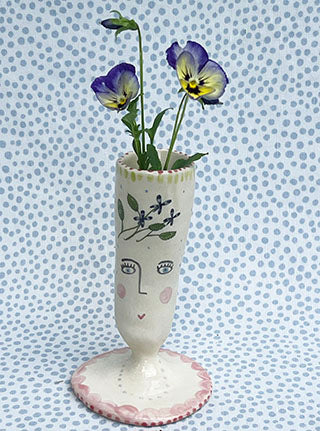 Friendship Vase * Handmade * Violet