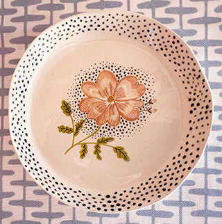 Pottery * Dishes * Round * Vermont Rose