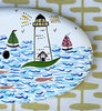 Lightship Basket Supplies * Whale and Flowers * 8 inch Oval Purse Top