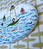 Lightship Basket Supplies * Whale and Flowers * 8 inch Oval Purse Top