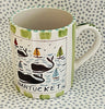 Nantucket * 12 oz Mug * Whales With The Rainbow Fleet * Green