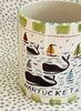 Nantucket * 12 oz Mug * Whales With The Rainbow Fleet * Green