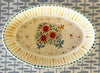 One Of A Kind * 4 Inch Oval Dish * Flowers and Butterflies