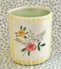 Pottery * Little Cup * Rose Bouquet Yellow