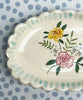 Scalloped Dish * Yellow Rose *