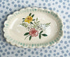 Scalloped Dish * Yellow Rose *