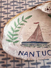 Nantucket * Shells * Sailboat With Turquoise Vine