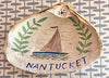 Nantucket * Shells * Sailboat With Turquoise Vine