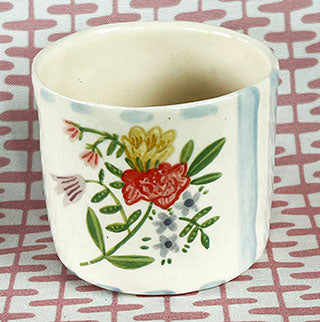 Pottery * Little Cup * Rose Bunch