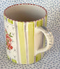 Pottery * 12 oz Mug * Circle Flowers