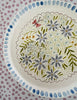 Pottery * Dish * Round * Blue Bouquet