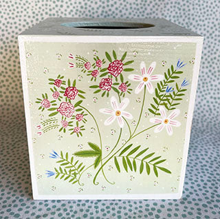 Tissue Boxes * Roses and Vines