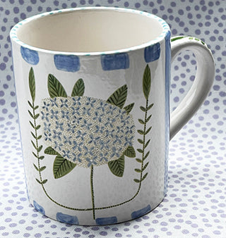 Pottery * Mugs * Hydrangea Blue
