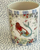 Pottery * 12 oz Mug * Mermaid Love With Blue Stripes