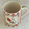 Pottery * 12 oz Mug * Mermaid Love With Red Stripes