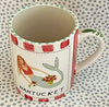 Nantucket * 12 oz Mug * Brunette Mug With Red Stripes