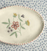 Dishes * 3.5 Inch Oval * Sewing Flower