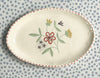 Dishes * 3.5 Inch Oval * Sewing Flower