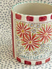 Nantucket * 12 oz Mug * Shasta Daisies With Red Stripes