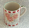 Nantucket * 12 oz Mug * Shasta Daisies With Red Stripes